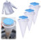 Filtre flottant en maille avec boule collante en silicone pour machine à laver, réutilisable, attrape-poils d'animaux domestiques, boule de nettoyage (bleu)