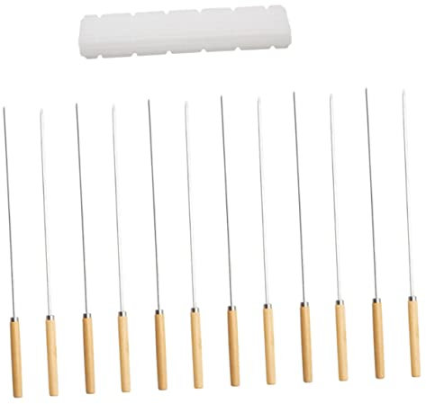 BESTonZON 1 Ensemble Ensemble De Panneaux De Barbecue Acier Brochette Inoxydable Kebab Griller Réutilisable Bâtons De Torréfaction Robot Pour Des Bâtons En Bois