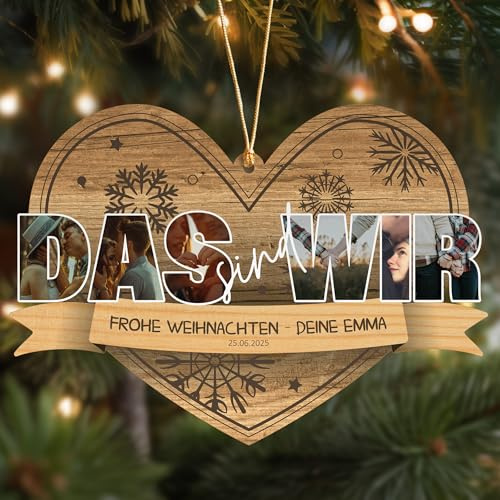 Das sind wir Weihnachtsbaumschmuck - Familie personalisierte Weihnachtskugeln, Familie Geschenk Christbaumschmuck, Geschenk für die Familienkreis Weihnachtsdeko - Family Geschenke