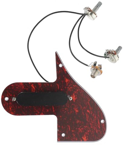Mandolin Dual-coil for Assembly Pickguard with Pickup Guitar | 3ply Plate, Pvc Construction, Low-noise Double-coil Design, High-output for F-style Mandolin Use