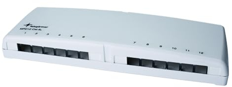 TELEGARTNER MPD12 AMJ/UMJ TH35/AP, alpinweiß, 12-fach Mini-Verteiler, unbestückt