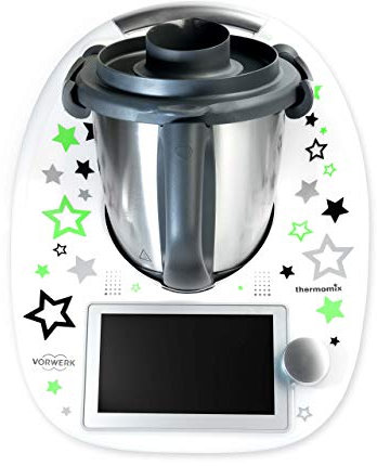 coolina® Sticker Aufkleber Sternentanz Grün passend für Thermomix TM6/ TM5/ TM31/ Cook-Key