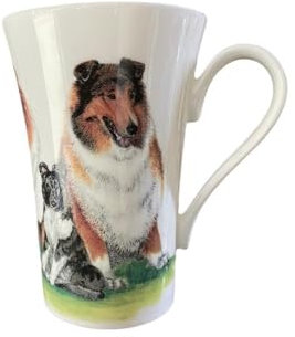 Roy Kirkham - Fluted Mug - Rough Collie