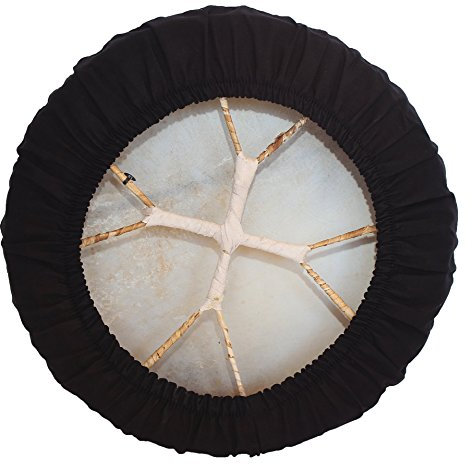 Fellschutz Baumwolle in Schwarz 40-44 cm für Djembe und Trommeln Drumskin Fellschoner