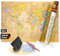 FlYHIGH XXL Weltkarte zum Rubbeln auf Deutsch I 80x57cm I Poster zum aufkratzern I Scratch off Map I Landkarte zum Rubbeln I Weltkarte zum Freirubbeln I Rubbelweltkarte I Weltkarte zum Freikratzen