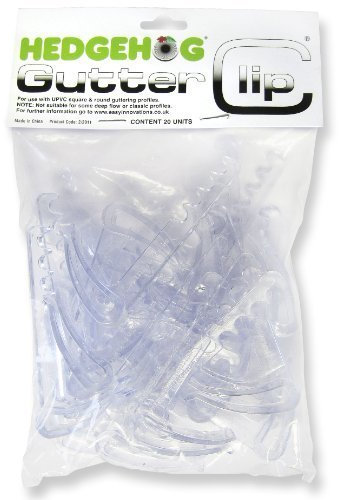 Hedgehog Gutter Clips Pack of 20, Keeps Gutter Brush in Place