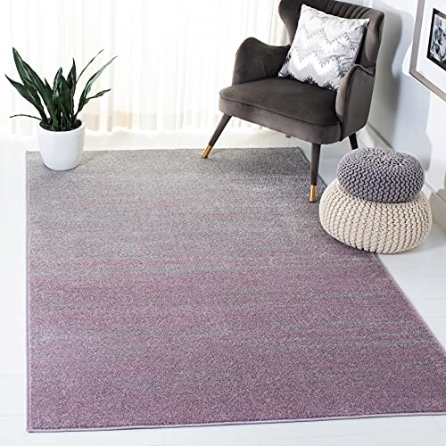 SAFAVIEH Modern Teppich für Wohnzimmer, Esszimmer, Schlafzimmer - Adirondack Collection, Kurzer Flor, Lila und Grün, 91 X 152 cm