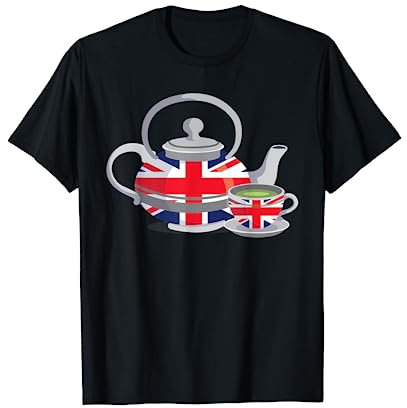 Flag of the United Kingdom I Union Jack I Teapot and Teacup T-Shirt