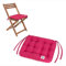 HAVE A SEAT Luxury | Sitzkissen 40 x 35 cm (2 St.) - bequemes Sitzpolster für Klappstühle - waschbar bis 95° C, Trockner geeignet - Made in Germany (40x35 cm - 2er Set, Hot Pink)