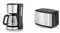 WMF BUENO Filterkaffeemaschine Glas, 10 Tassen, cromargan/silber, 1000 W & Bueno Edition Toaster Edelstahl, Doppelschlitz Toaster mit Brötchenaufsatz, 2 Scheiben, 7 Bräunungsstufen, 800 W