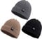 Pesaat Baby Mütze Jungen Strickmütze Weiche Baumwolle Mädchen Hut Kinder Schlupfmütze Warme Wintermütze 0-5 Jahren Winter,Herbst (2-5Jahren, Schwarz + Dunkelgrau + Kastanie)