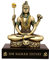 AONA Lord Shiva Statue, goldfarben, 7,6 cm (Höhe) x 3,1 cm (Länge) x 5,8 cm (Breite), Messing, klassischer Stil, religiöses Thema