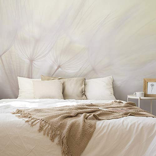 Muralo Vlies Fototapete Natur Pflanzen Tapete Wandtapeten Flora Blumen Optik Pusteblume Wohnzimmer Schlafzimmer Moderne Wandbilder XXL Wand Dekoration Br. 135 cm x Hö. 90 cm