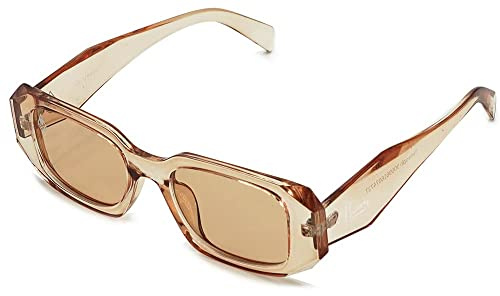 Phieres Timeoph - Modische Damen-Sonnebrille mit UV400 Schutz im transparenten Braun