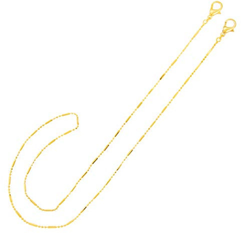 Essence Bijoux | Anhänger aus 925er Sterlingsilber, mit Roségold vergoldet, mit Masklace-Design, Kette, Stäbchen, Gold