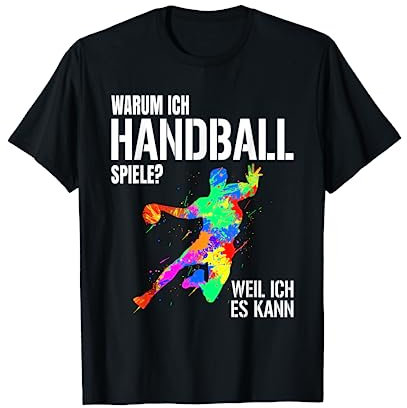 Handball Spieler Designs für Männer Frauen und Handball Fans T-Shirt