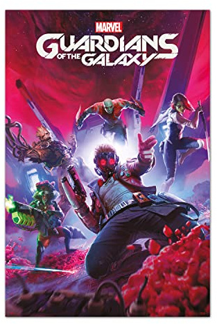 Grupo Erik Marvel Guardians of the Galaxy Poster - Deko Wohnzimmer oder Schlafzimmer - Größe: 61 x 91,5 cm - Marvel Fanartikel - Offizielle Lizenz
