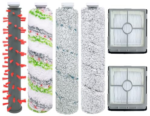 Anwor Zubehör/Bürste für Bissell Crosswave Cordless X7 Pet Pro 2955N,3479N Multi-Surface All in One Nass-Trocken-Staubsauger.Ersatzrolle Ersatzbürste/Ersatzfilter Zubehör Set fürCrosswave Cordless X7