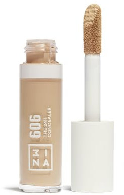 3INA MAKEUP - The 24H Concealer 606 - Helle Koralle - Alle Hauttypen - Langanhaltend Formel - Flüssiger Concealer dunkle Augenringe Hautunreinheiten - Weicher Applikator - Vegan - Cruelty Free