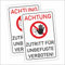 INDIGOS UG - Schilder - 300x200 mm - Schild 2 Stück - Zutritt für Unbefugte verboten - Aluverbundplatte - für Garage, Hotel, Parkplatz, Schule, Carport, Firma