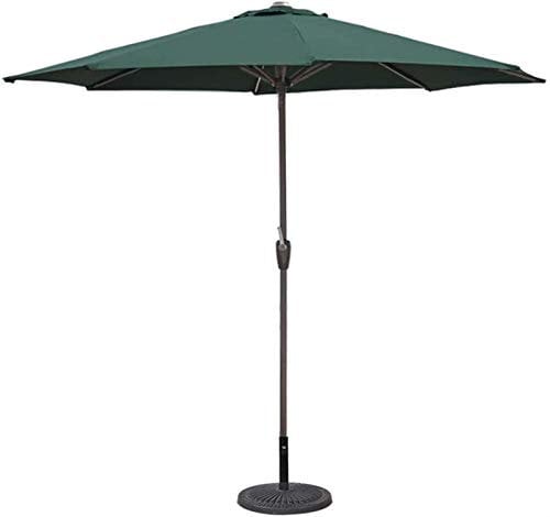 Garten-Sonnenschirme für den Außenbereich, 9 Fuß, Terrassenschirm im Marktstil für Balkon, Tisch, Terrasse, Gartendeck, Hof, Schatten oder Poolseite, 8 stabile Rippen, Eisenstange, mit