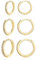 3 Paar Silber Ohrringe Damen 925 Set (6mm/8mm/10mm) Hypoallergen Klein Huggies Creolen Gold mit Zirkonia für Damen Herren Mädchen Kinder Frauen
