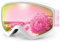 Findway Skibrille Kinder,Ski Snowboard Brille Brillenträger Snowboardbrille Schneebrille Verspiegelt für Junior Jungen Mädchen Teenager-3 4 5 6 7 8 9 10 11 12 13 14 Jahre - OTG 100% Anti-UV Anti-Fog