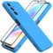 HHUIWIND Compatible with Samsung Galaxy A05s 4G Case 6.7 inch, Slim Liquid Silicone Phone Case [Microfiber Lining] [Camera Protection], Upgraded soft Anti-scratch Shockproof Protective Cover, Blue