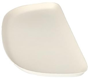 PAPSTAR 24 Teller 1/2, Zuckerrohr Pure 1,3 cm x 30 cm x 13,5 cm Weiss Belle Vie, Ligne Carrée