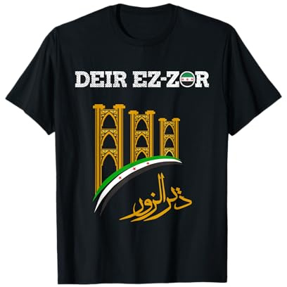 Deir ez-Zor, Syrien, freie Syrien-Flagge, syrisch. T-Shirt