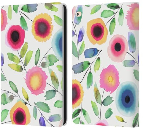 Head Case Designs sous Licence Officielle Ninola Fleurs À Pois Nature Audacieux Étui Portefeuille en Cuir Compatible avec Apple iPad Air 2 (2014)