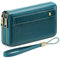 GAEKEAO Portefeuille Femme Grand, Porte Feuille Feminin Cuir Végétalien Double Fermeture à Glissière, RFID Porte chequier, avec Multiples Poches Portefeuilles et Porte-Cartes Idee Cadeau Femmes