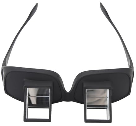 Akozon Glasses Optisches Glas Zum Hinlegen, Lesebrille, 90 Grad Horizontal, Hochauflösende Bettprisma-Brille, Brille Zum Liegen, Lesen und Fernsehen
