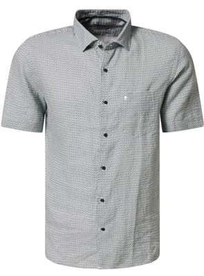 Pierre Cardin Kent 1001 Chemise à manches courtes pour homme | Bouton-down | Carreaux | Coupe moderne, Quiet Green 0283 5025, XL