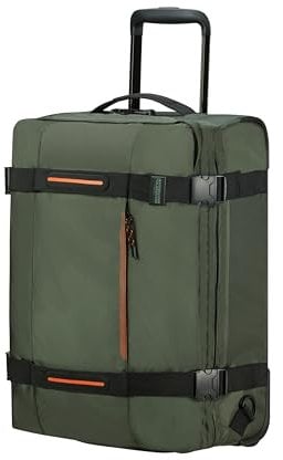 American Tourister Urban Track - Reisetasche/Rucksack mit 2 Rollen S, 55 cm, 45.5 L, Grün (Dark Khaki)