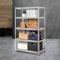 Home36 Schwerlastregal Zink - 90 x 40 x 180 cm - Regal mit Stahlgestell - bis 875 kg belastbar - 5 verstellbare Ablagen -, Kellerregal, Lagerregal