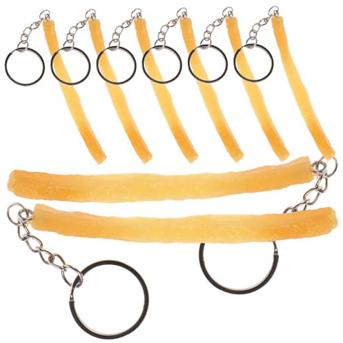 WRITWAA StüCk Nachahmung Lebensmittel SchlüSselanhäNger Pommes Frites AnhäNger Aus Pvc – Kreative Dekoration FüR Taschen Und GeldböRsen – Realistisches Design Und Leichtgewicht