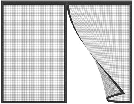 katzengitter balkonFenster,80x100cm Netz Verdickte Katzenschutzgitter für Wohnzimmer,Schlafzimmer,Küche,Terrasse,Hund Katze Gittertür mit Reißverschluss… Schwarz