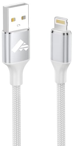 Aioneus iPhone Ladekabel, Lightning Kabel 1M iPhone Schnellladekabel MFi Zertifiziert iPhone Kabel Nylon USB Ladekabel für iPhone 14 13 12 11 Pro Max Mini XS XR X 8 7 6 6s Plus 5 SE 2020,iPad