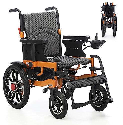 Foldable Electric Wheelchair for Adults - Light and Portable, 19km Battery Life, 120kg Load-Bearing - Ideal for Elderly and Disabled