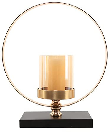 Candelabri Porta di Candele in Vetro in Metallo di Lusso Leggero Porta di Candele in Cristallo Adatto for la Cena Soggiorno Cucina Sala da Pranzo Candleabra