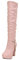 Stivaletti da donna alla moda, caldi e lunghi, tacchi alla moda, solidi, spessi, cosce, scarpe da donna, scarpe rotonde, scarpe da donna traspiranti, stivali sopra il ginocchio, Colore: rosa., 38 EU