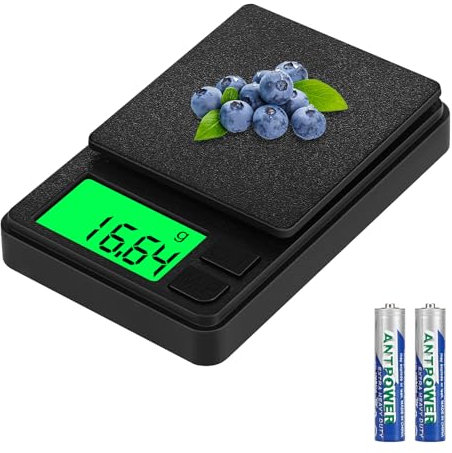 Balance de Precision 1000g/0.01g, Balance de Poche avec Écran LCD Rétroéclairé, Petit Balance de Bijoux Balance de Cuisine de Haute Précision, Balance Numérique avec Fonction de Tare, 7 Unités