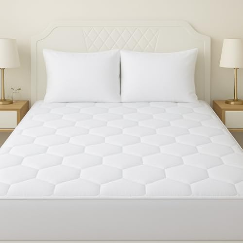LOOMERIG Hypoallergenic Single Mattress Protector (90x190cm) - Extra Deep Fitted Quilted Mattress Protector for Comfortable Sleep
