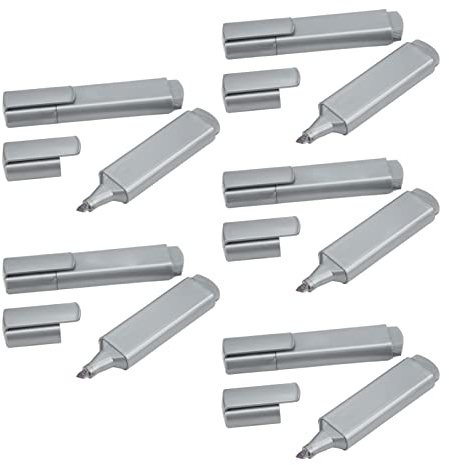 Qcwwy Grey Highlighter Ergonomisches Design -Fleck für Note Scrapbook 10pcs Set Einnehmen