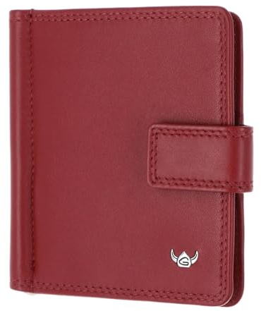 Golden Head Leder Kartenetui Geldklammer Polo RFID Protect Clip-Scheintasche 1906 Rot dunkelrot
