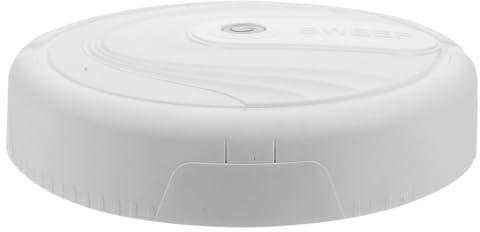 BESPORTBLE Robot Laveur de Sols Factice Blanc Fonctionnant sur Piles, de Rôle pour Garçon et Filles, Balai Rechargeable Simulant Un Robot de Nettoyage, pour Jeux D’Imitation et Apprentissage