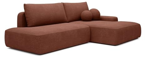 Vente-unique - Schlafsofa 5 Daviso - Polyester - Terracotta