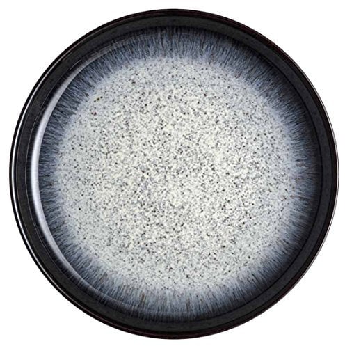 Denby Halo Alt Coupe Dinner Plate, Ceramic, Black, 26 x 26 x 3 cm