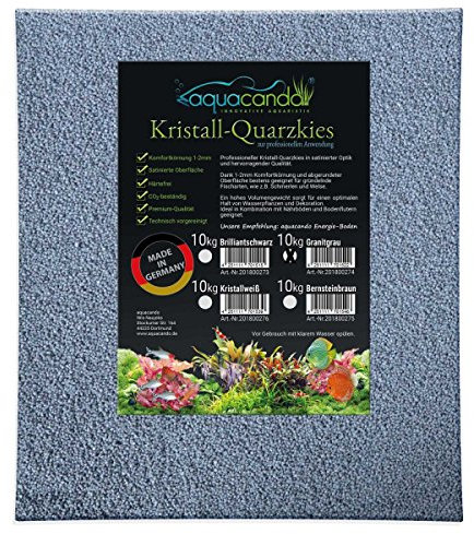 aquacando Aquarium Kristall-Quarzkies Granitgrau (10kg)